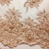 Hand Beaded Medallion Lace